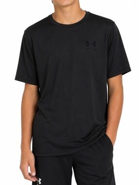 Under Armour Men’s Black Loose Fit HeatGear Athletic T-Shirt Size Medium